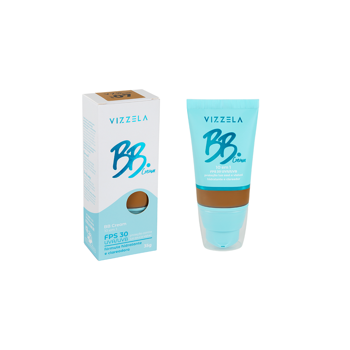 7898640657097 BB Cream - Vizzela - Cor 7 - Imagem 1