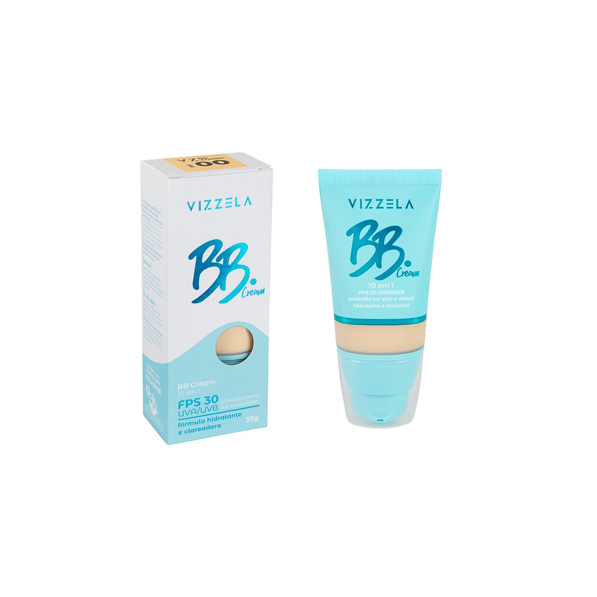 7898640657639 BB Cream - Vizzela - Cor 00 - Imagem 1