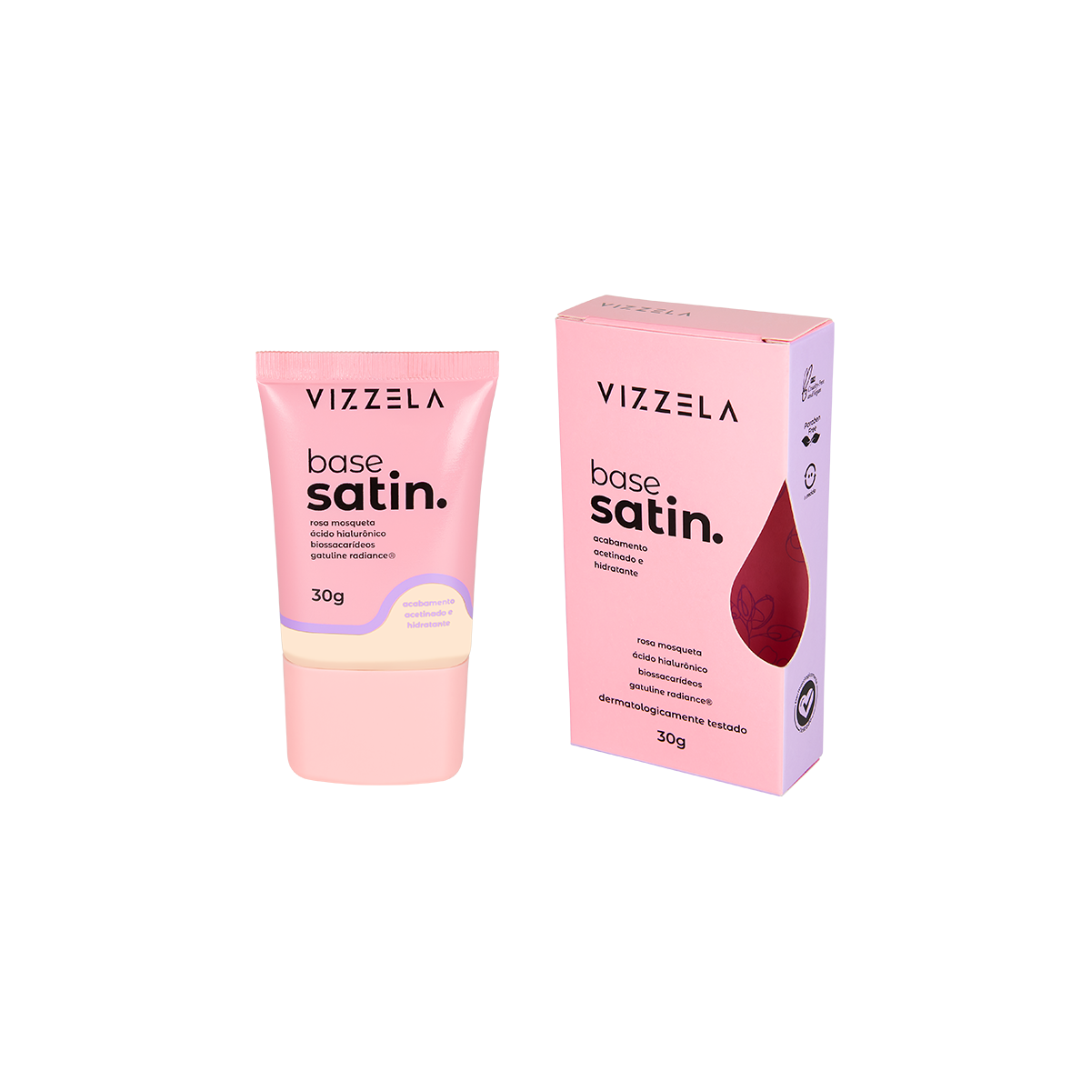 7908517900116 Base Líquida Satin - Vizzela - Cor 02 - Imagem 1