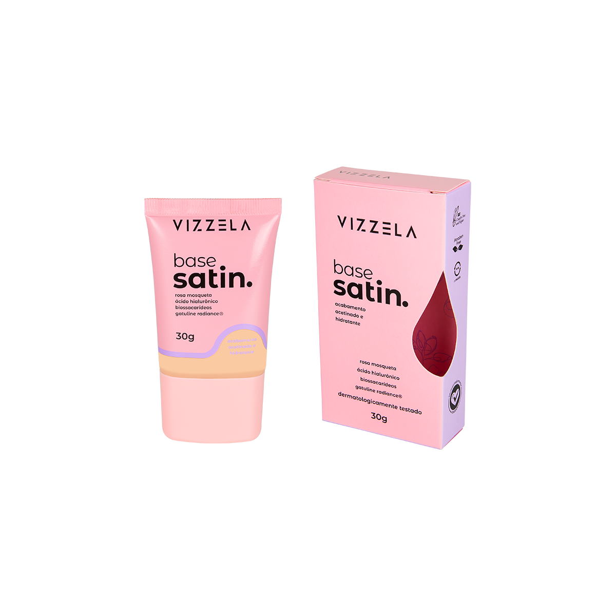 7908517900130 Base Líquida Satin - Vizzela - Cor 04 - Imagem 1
