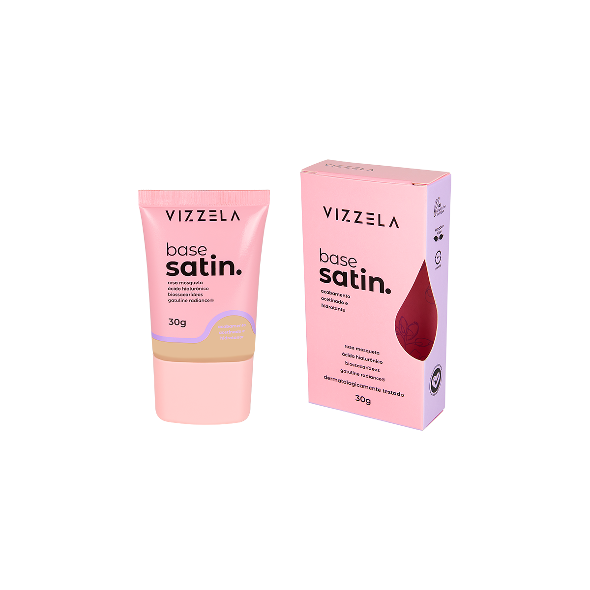 7908517900147 Base Líquida Satin - Vizzela - Cor 05 - Imagem 1