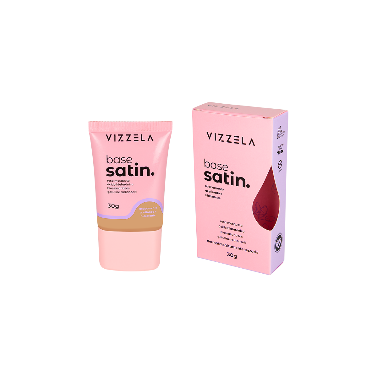 7908517900192 Base Líquida Satin - Vizzela - Cor 10 - Imagem 1