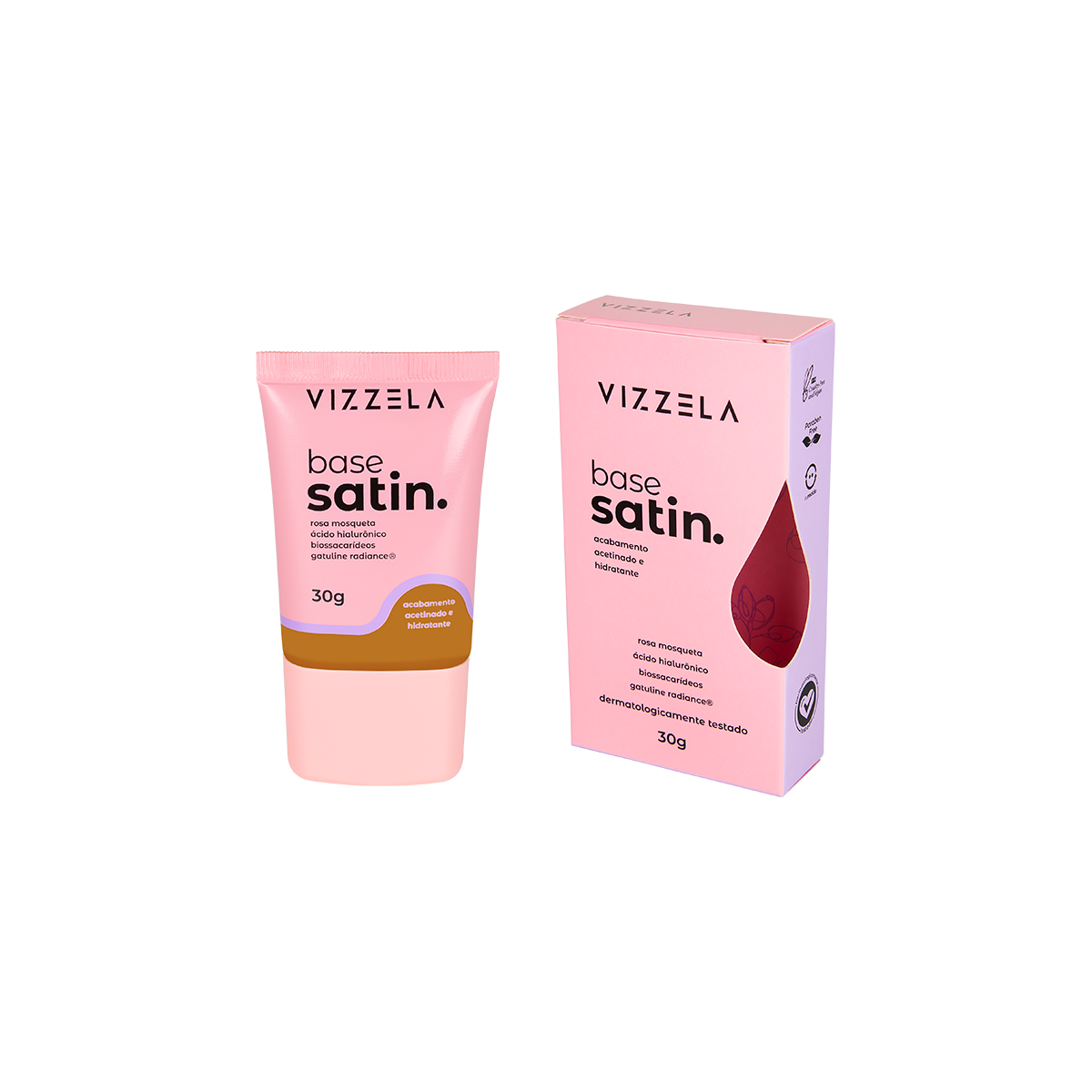 7908517900222 Base Líquida Satin - Vizzela - Cor 13 - Imagem 1