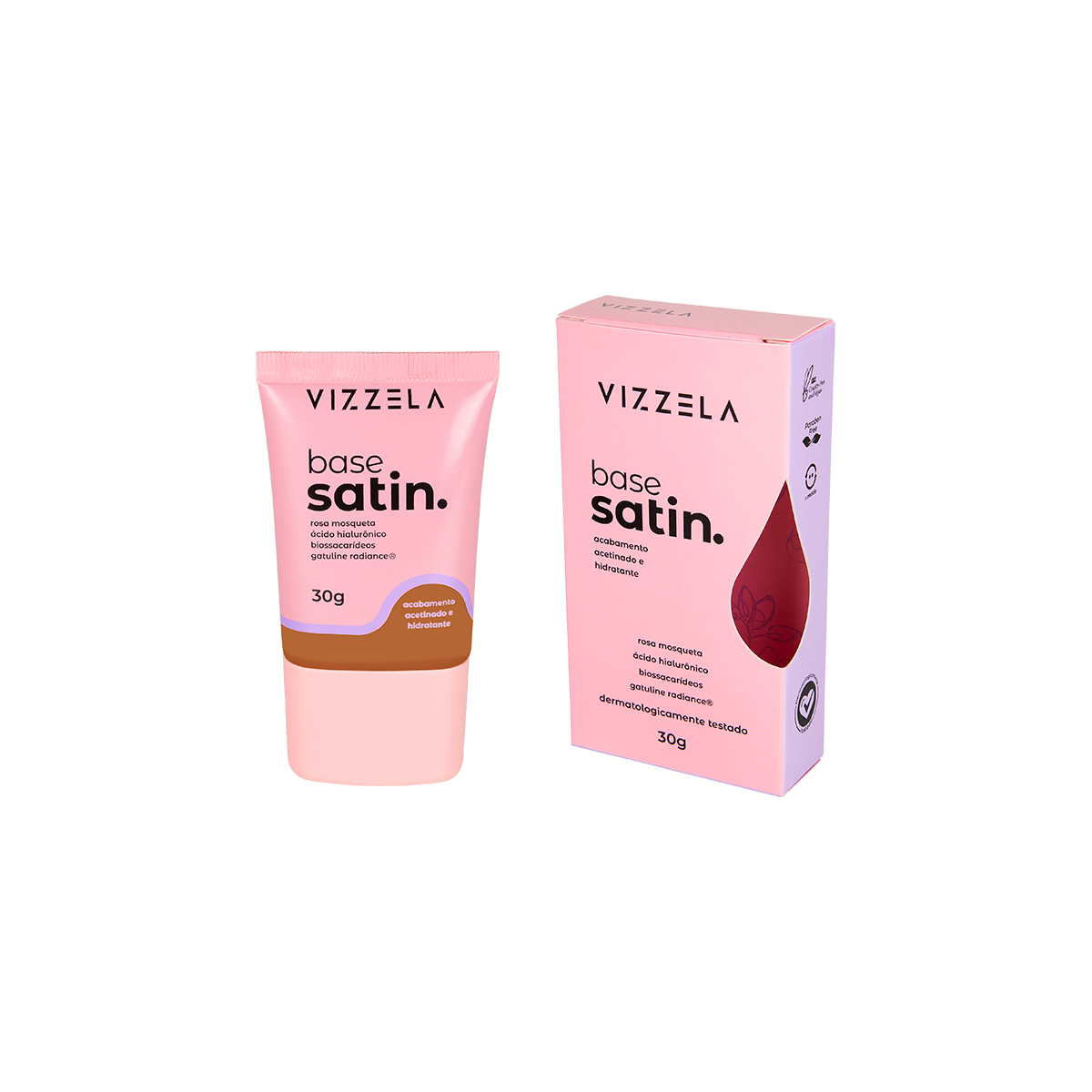 7908517900239 Base Líquida Satin - Vizzela - Cor 14 - Imagem 1