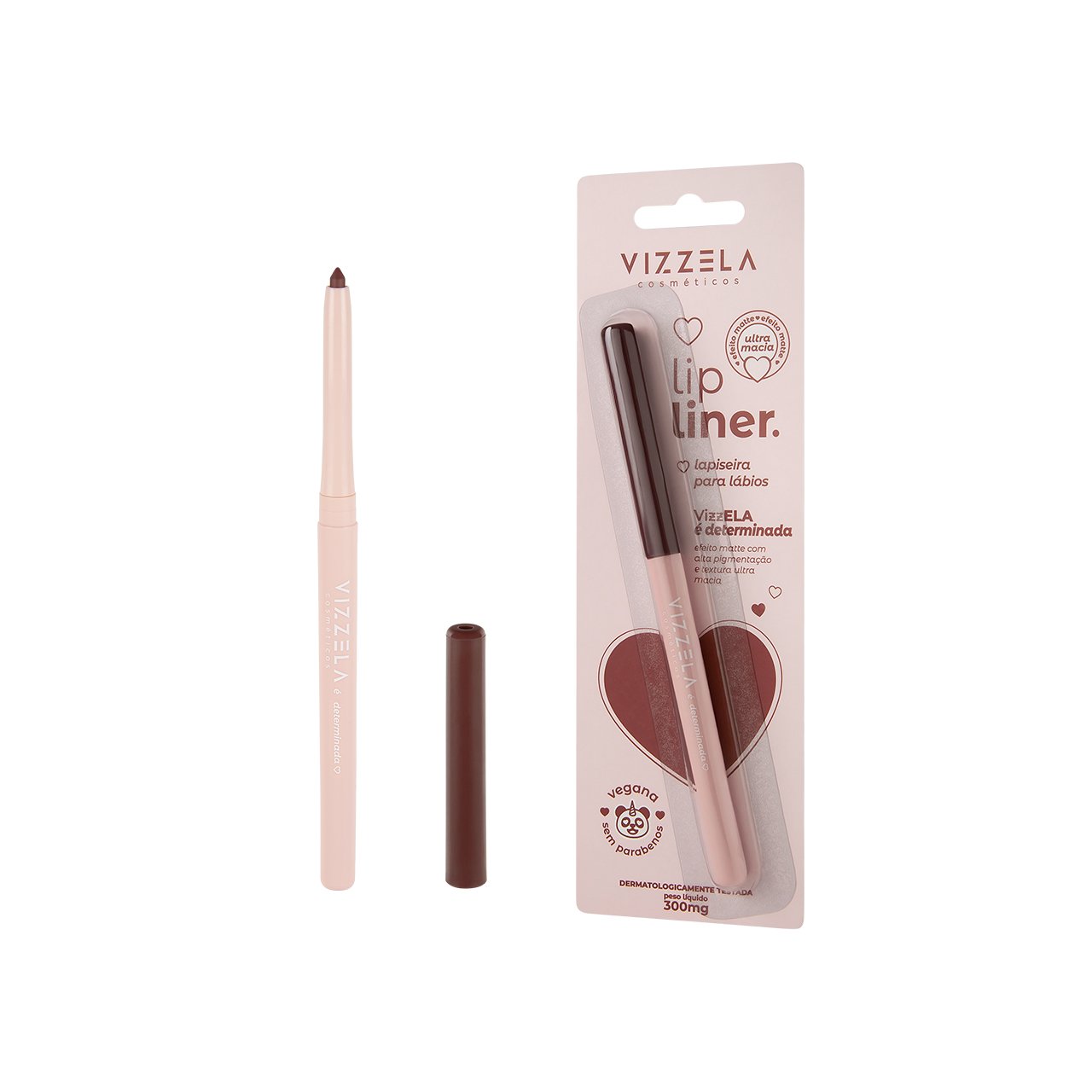 7908517901106 Lapiseira Labial Lipliner - Vizzela - Determinada - Imagem 1